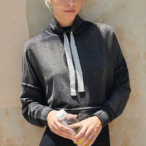 Free People Lara Drawstring Solid Pullover